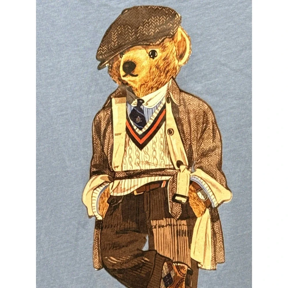 Polo Ralph Lauren Polo Bear Pocket T Shirt Men XXL Blue Classic Fit Graphic #6